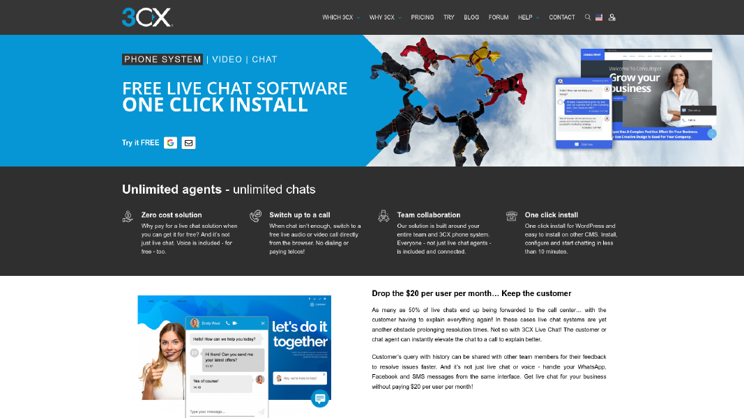 3CX Homepage
