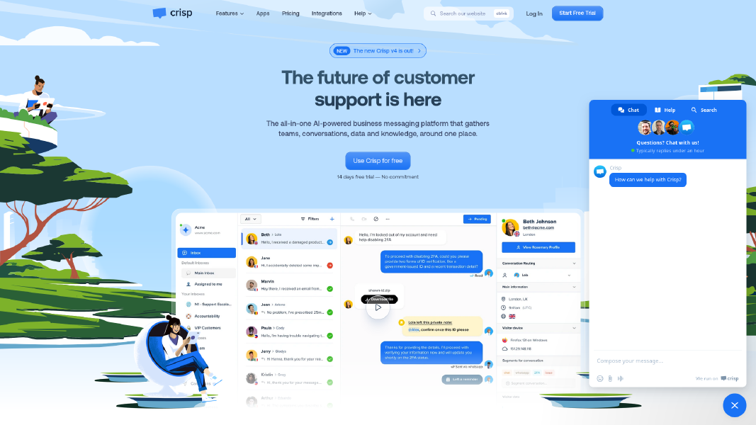 Crisp Homepage